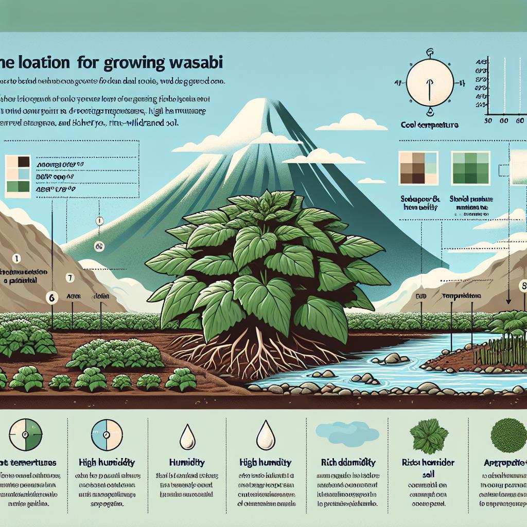 Jak vybrat ⁢ideální místo pro pěstování wasabi